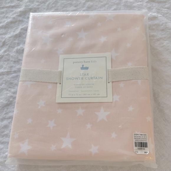 Pottery Barn Blush Star Shower Curtain - Picture 2 of 3